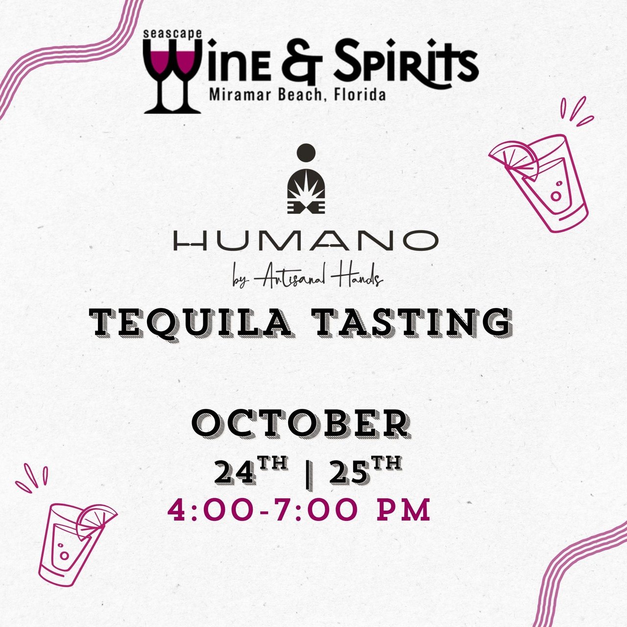 18257 Seascape Wine  Spirits Tequila Tasting Facebook Event Cover 1920 X 1005 Px 1920 X 1920 Px 1